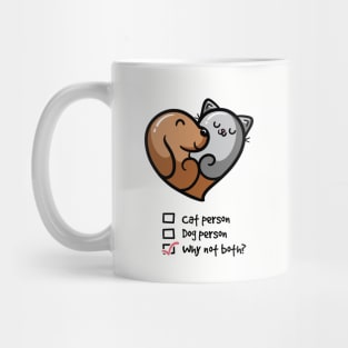 Cat Dog Person Mug